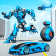 Robot Helicopter Car War Game（机器人直升机汽车战争）