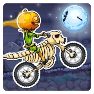 moto x3m spooky land（南瓜幽灵摩托）