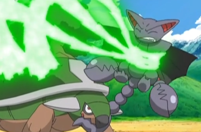 《宝可梦》小智与真司的六比六全面对战，小智较为优势的开场！