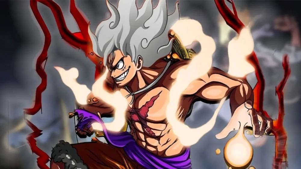 海贼王1046话，雷藏扑灭鬼岛大火，路飞徒手抓住闪电，直接化身雷神