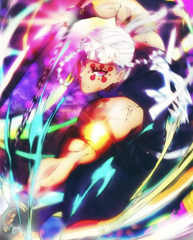 鬼灭之刃帅气的舞剑动作，有多少人因为喜欢这些技能才喜欢鬼灭的