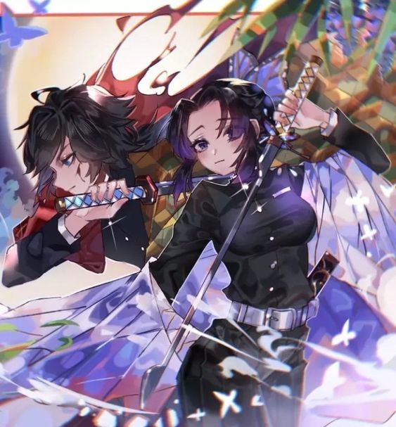 鬼灭之刃美图精选：蝴蝶忍和富冈义勇