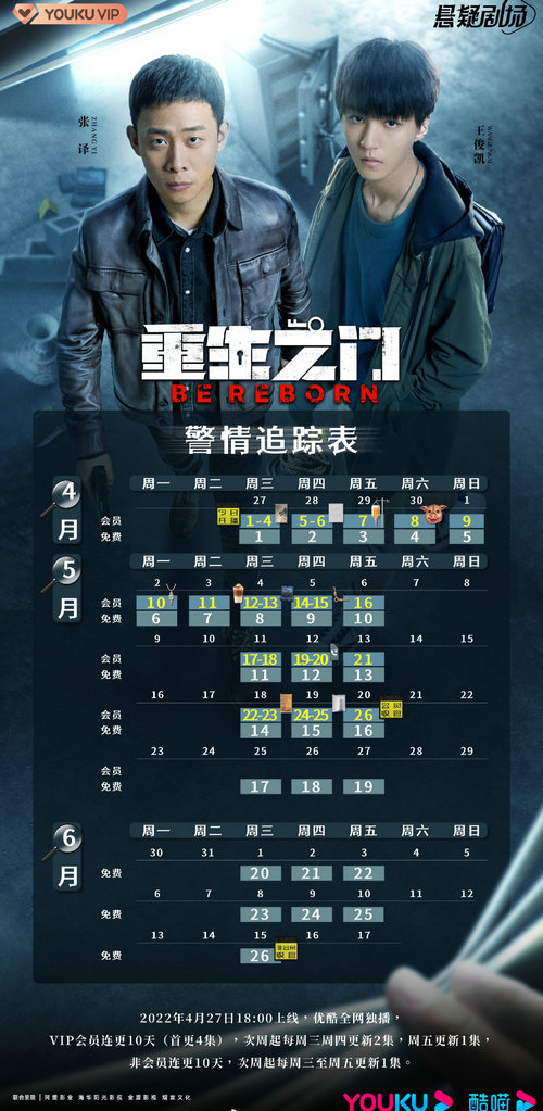 重生之门追剧日历及更新时间表-重生之门-播出时间-追更日历