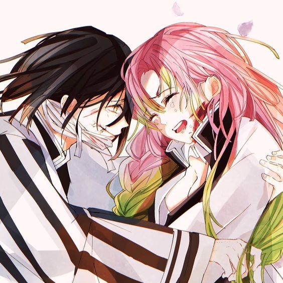 鬼灭之刃美图精选：甘露寺蜜璃和伊黒小芭内