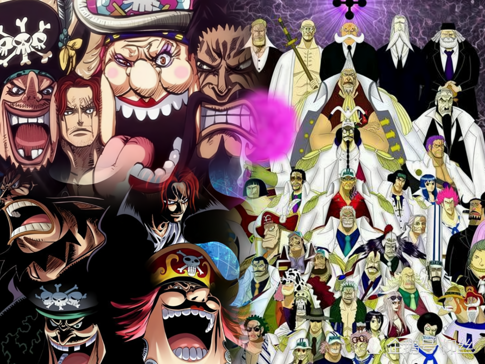 海贼王：海军本部大将和四皇是否同级，一位大将抗衡不了一位四皇