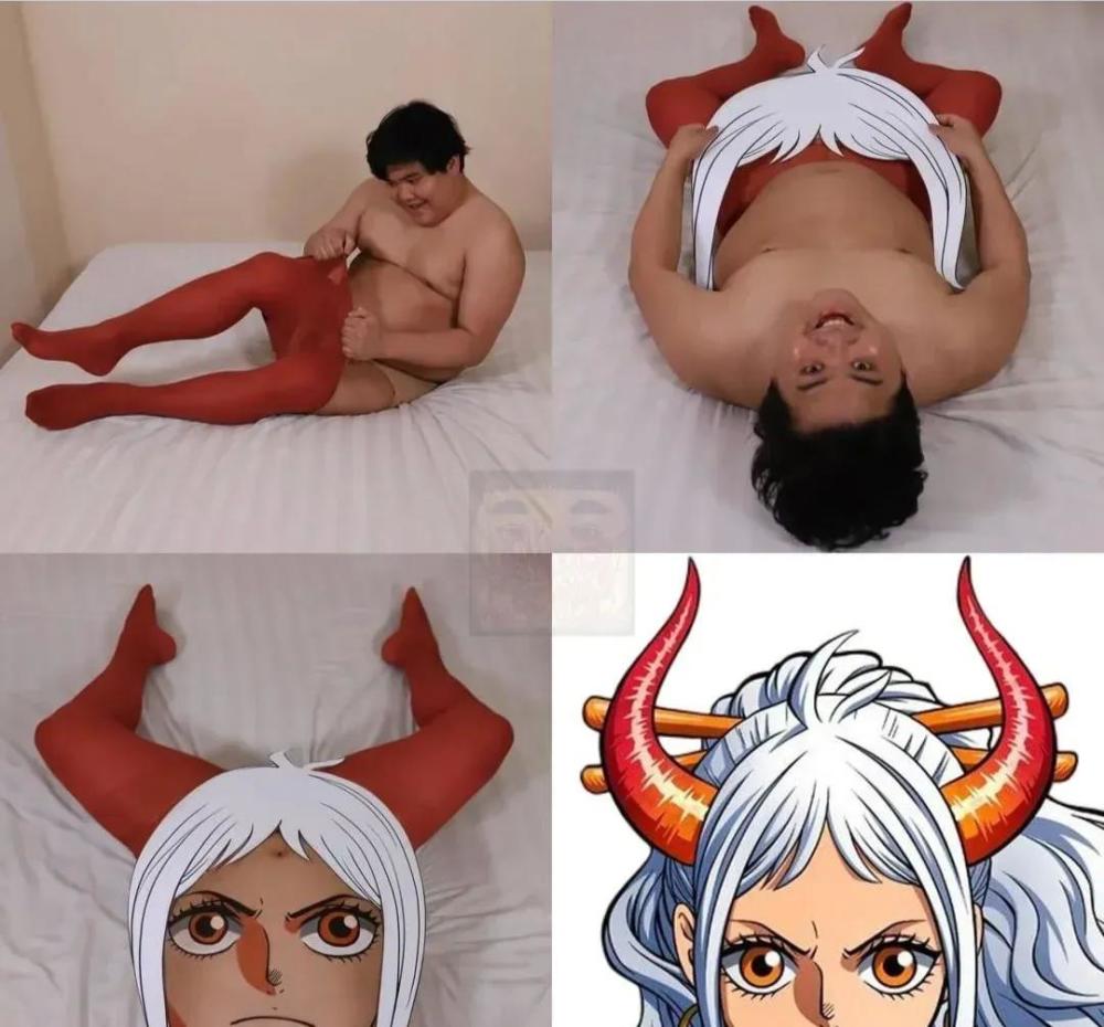 泰国小哥的海贼同人作品，反向变大和，高度还原四刀流索隆