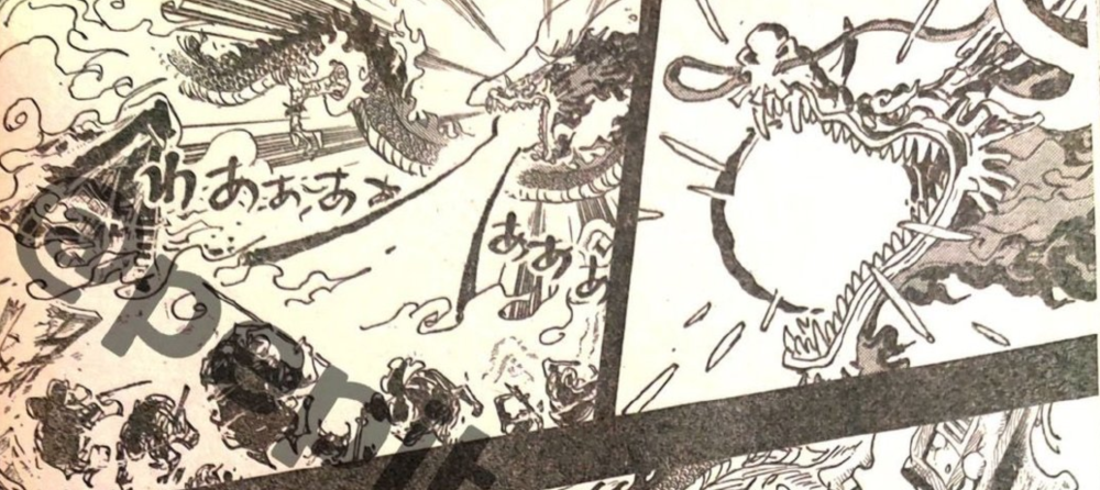 海贼王1048话，凯多单挑所有武士，路飞的猿神枪不能打倒凯多