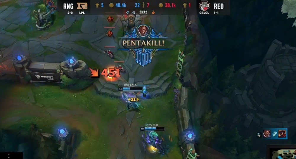 RNG拿下五杀，MSI现场沦为图书馆！没有人鼓掌，LPL观众愤怒了