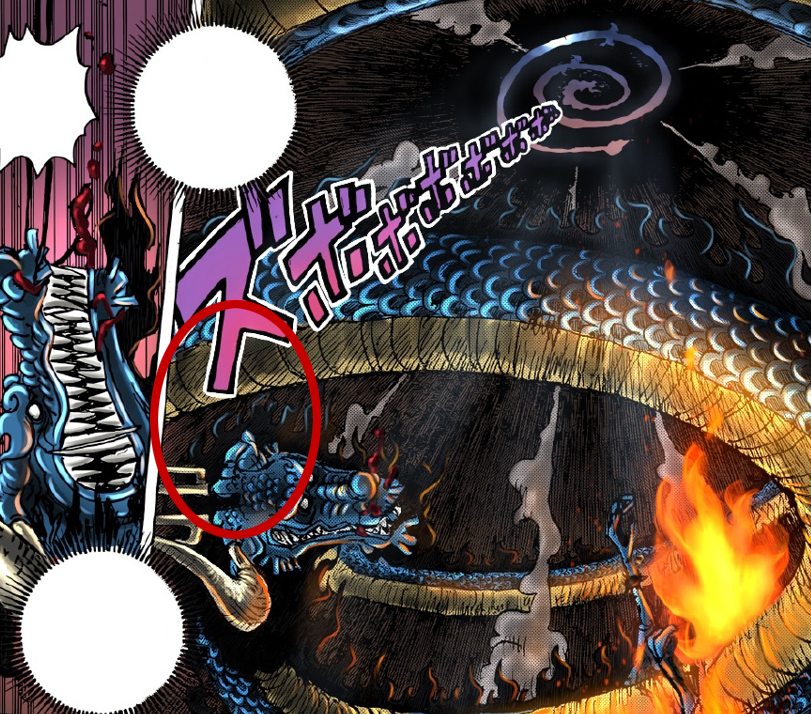 海贼王1049话：细节！凯多被路飞打成断角，完美对应鬼岛现状