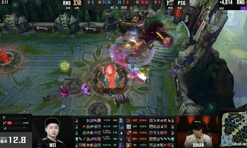 RNG重赛依旧吊打PSG，队员表现引发热议，赛后米勒的一番话很真实