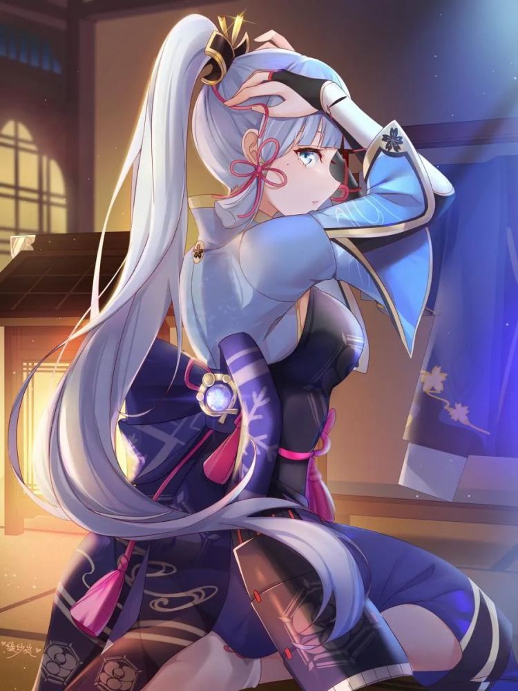 原神＃神里绫华 最美的不是下雨天，是和你一起躲过雨的屋檐