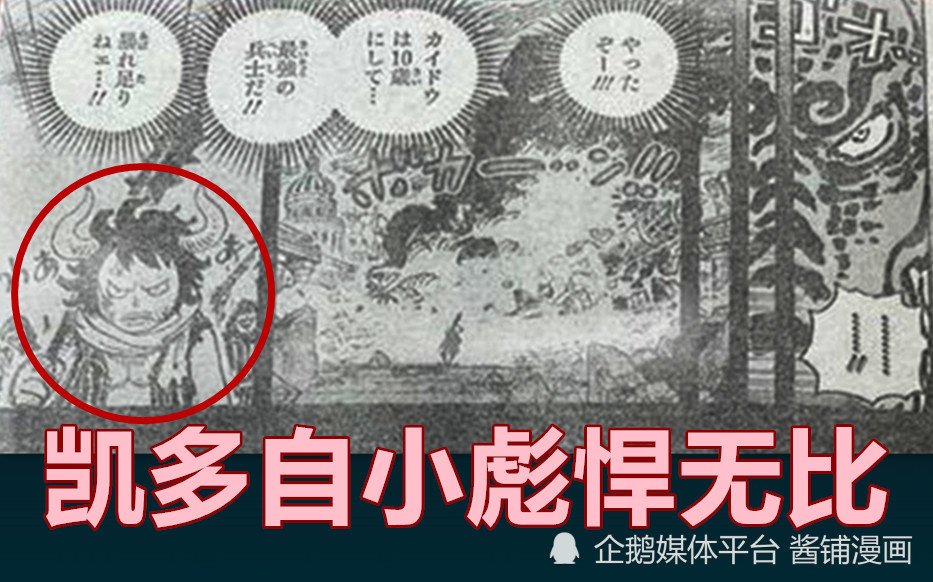 海贼王1049话，少年凯多悬赏七千万，五老星本想培养凯多成为赤犬与黄猿