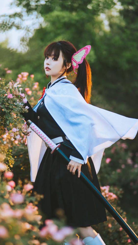 cos：鬼灭之刃栗花落香奈乎cos正片＠花守