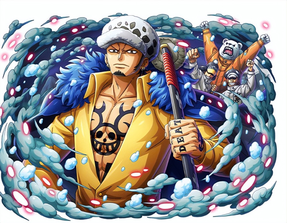 海贼王：与路飞赏金持平的基德与罗为何没成四皇 队友太弱是硬伤