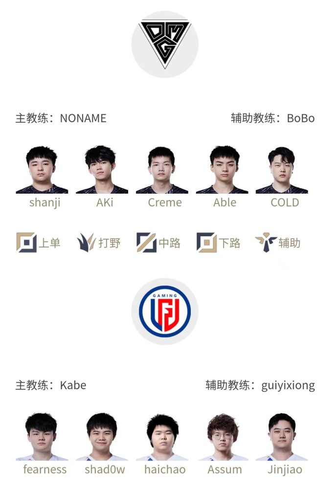 LPL夏季赛6月27首发名单，Hope下路对战Puff