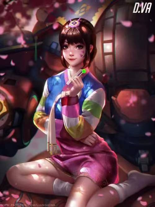 守望归来D.VA 天使焕然一新，你的‘后宫’又起火了吗