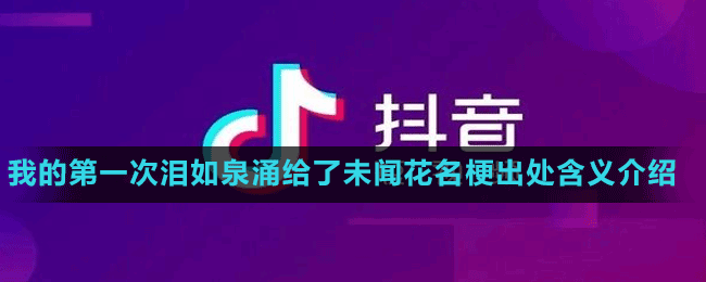 我的第一次泪如泉涌给了未闻花名是什么梗-抖音我的第一次泪如泉涌给了未闻花名梗出处含义介绍