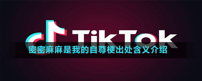密密麻麻是我的自尊是什么梗-抖音密密麻麻是我的自尊梗出处含义介绍