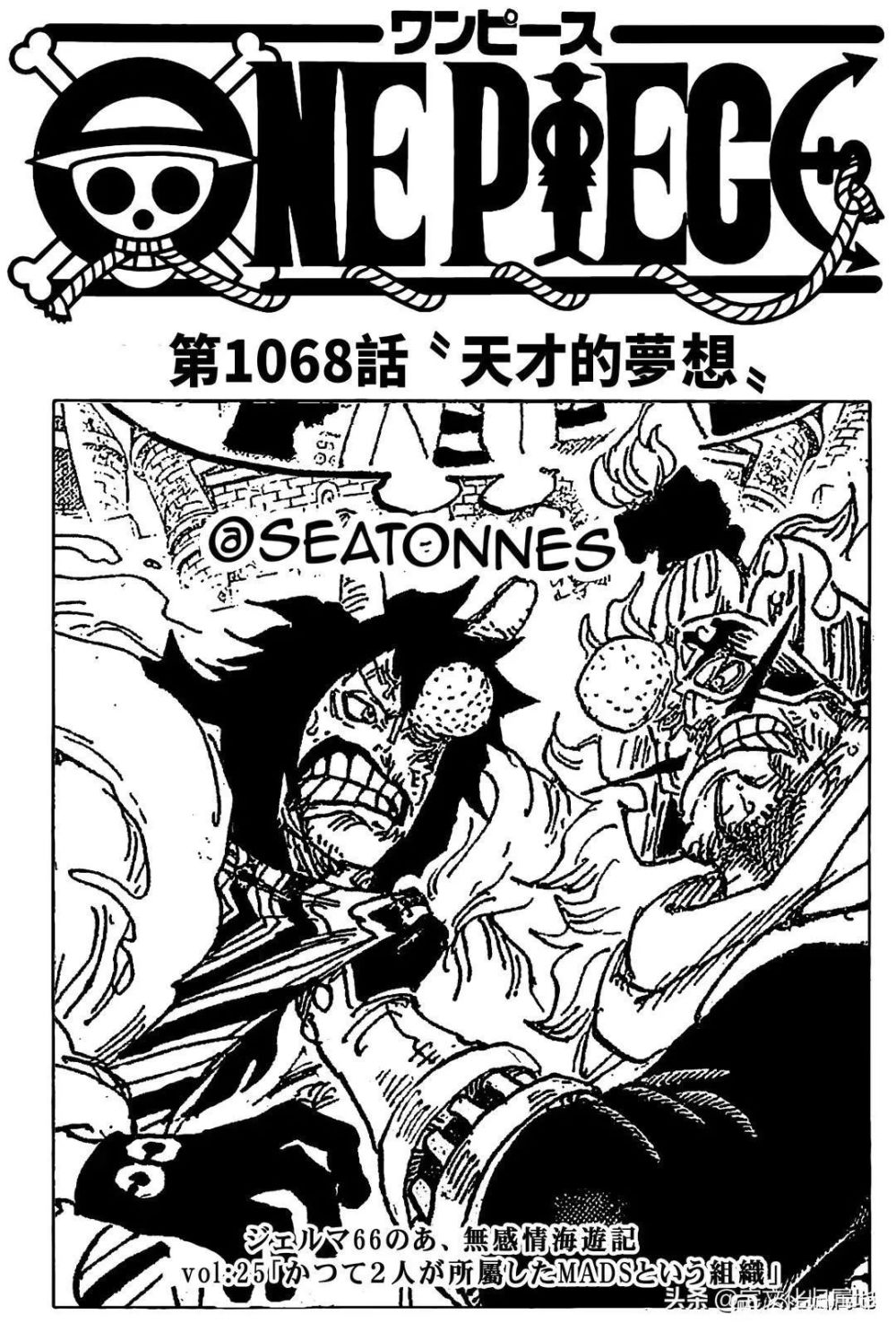 【汉化】海贼王1068话全图《天才的梦想》