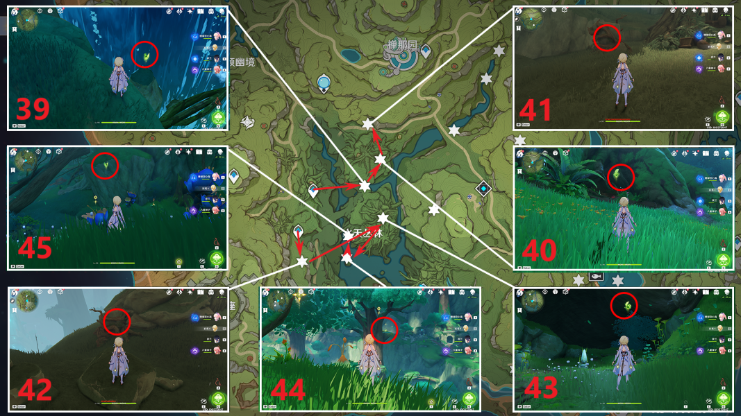 原神草神瞳位置大全(高清图) 须弥271个草神瞳收集路线图最新