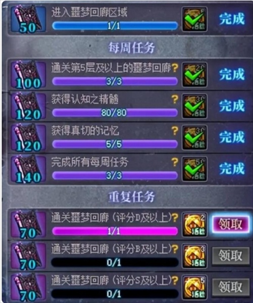 dnf噩梦回廊玩法攻略